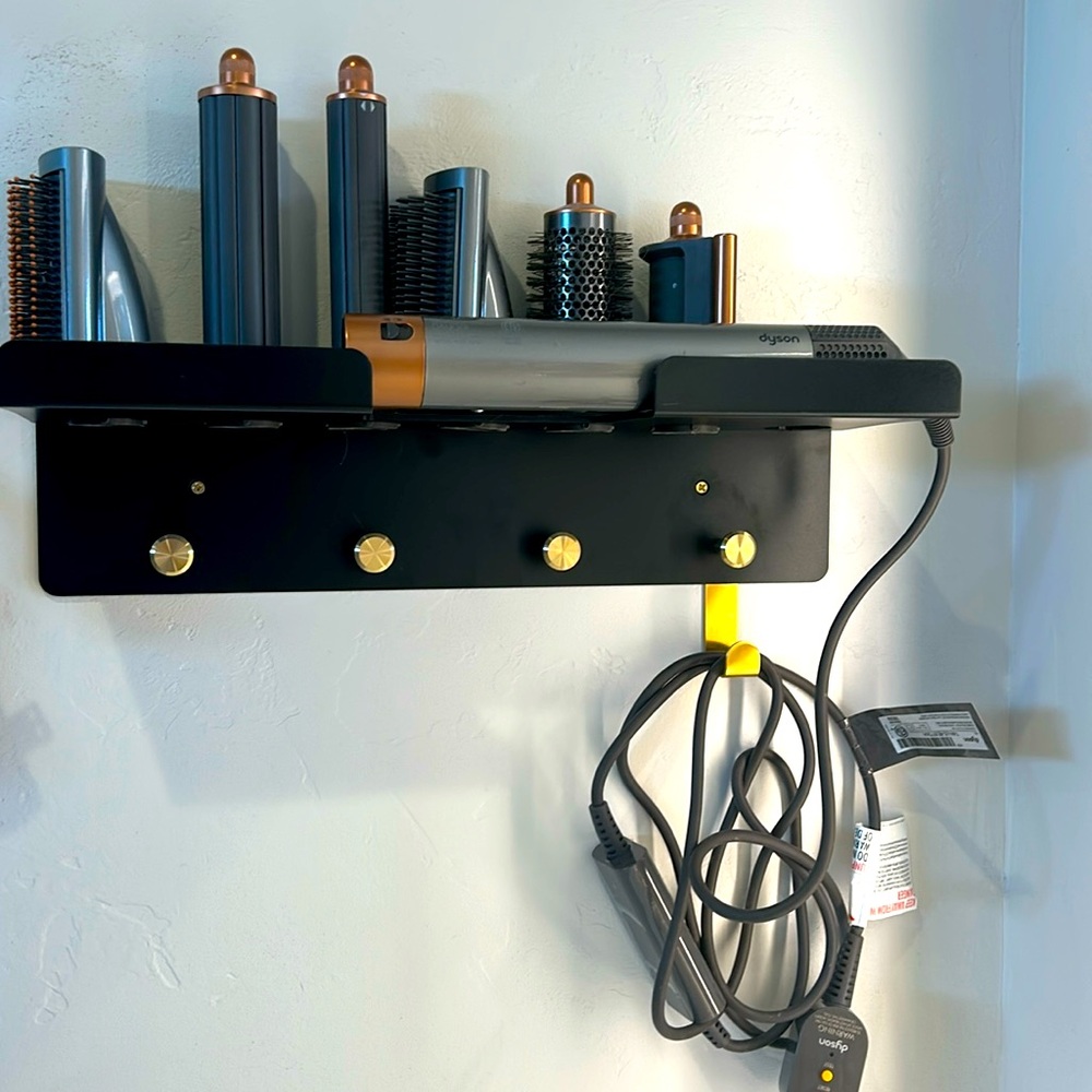 Dyson Air Wrap  Hair Styling Tool Set with Wall Hanger